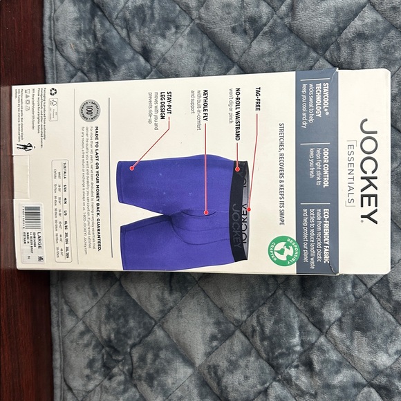 Jockey® Essentials Men's Microfiber Long Leg Boxer Brief Underwear, (Pack of 3) - Picture 4 of 5